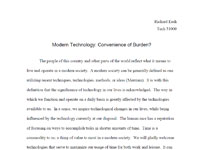 Burden of Technology